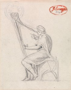 David Playing the Harp by George Romney